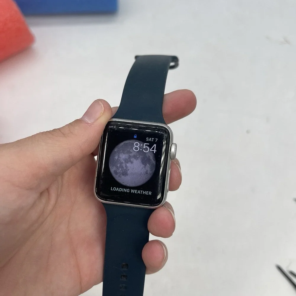 Apple Watch Series 3 38mm AS IS For Parts Locked Parts & Repair Black